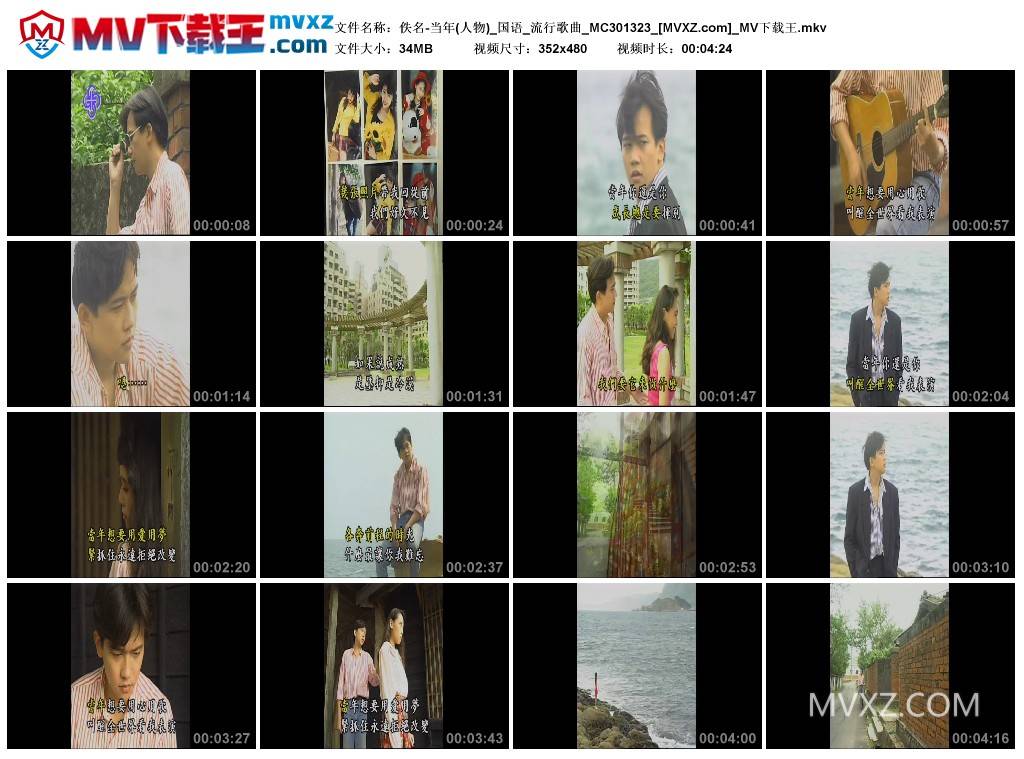 佚名-当年(人物)_国语_流行歌曲_MC301323